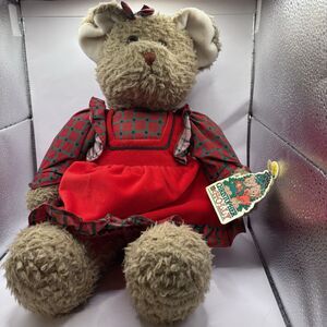 Vintage Christopher & Holly 17” Christmas Teddy Bear Plush* 1994 Toys R Us